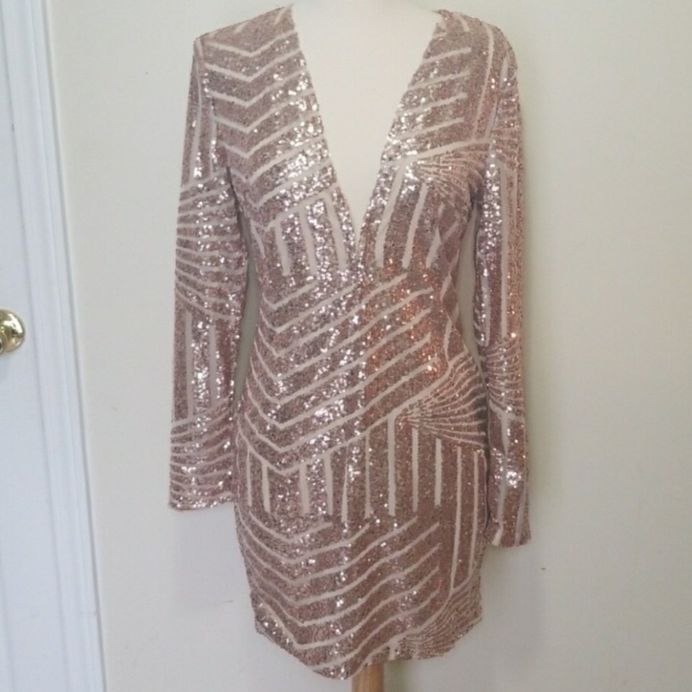 Sequin Mini Dress, Size L in Juniors